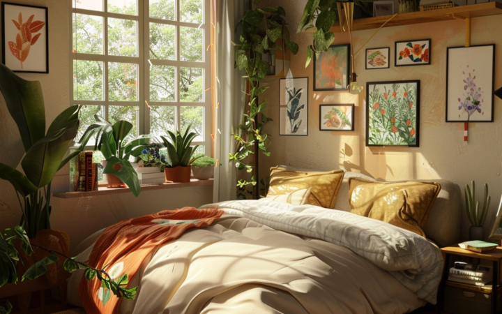 Snuggly bedroom