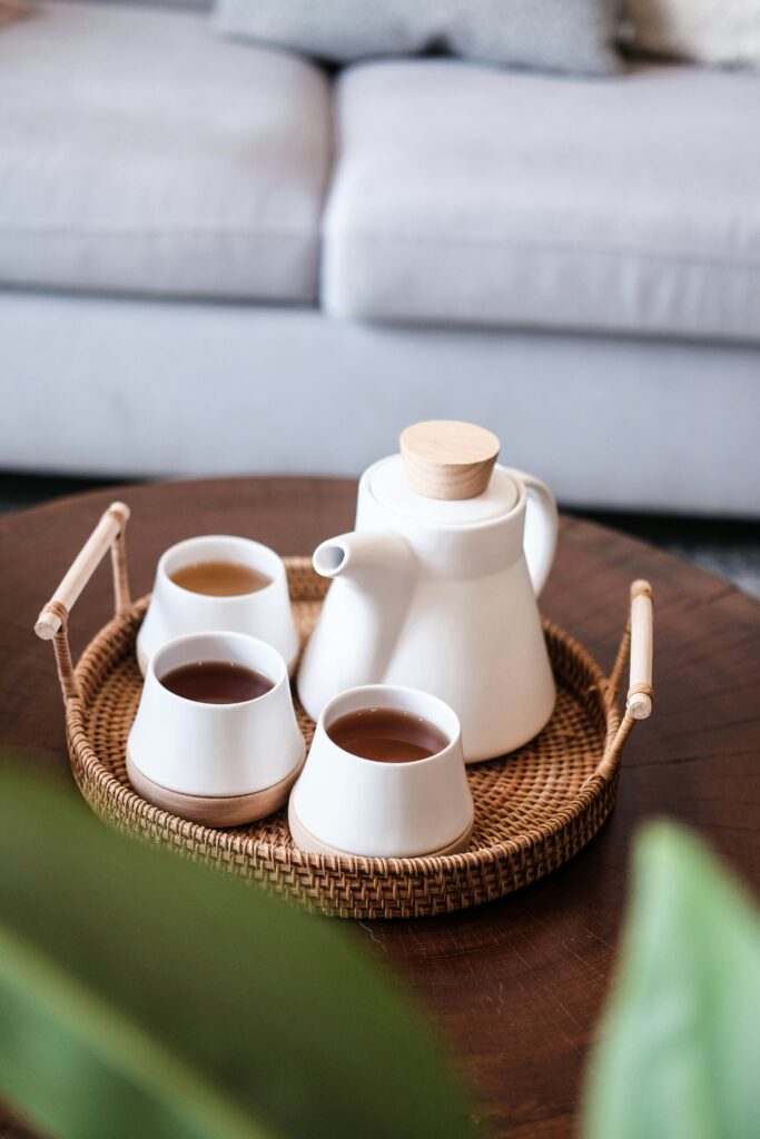 Japandi Style Tea Set